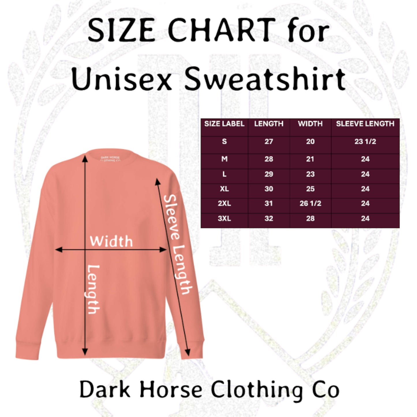 Dark Horse Clothing Big Black Logo Unisex Sweatshirt