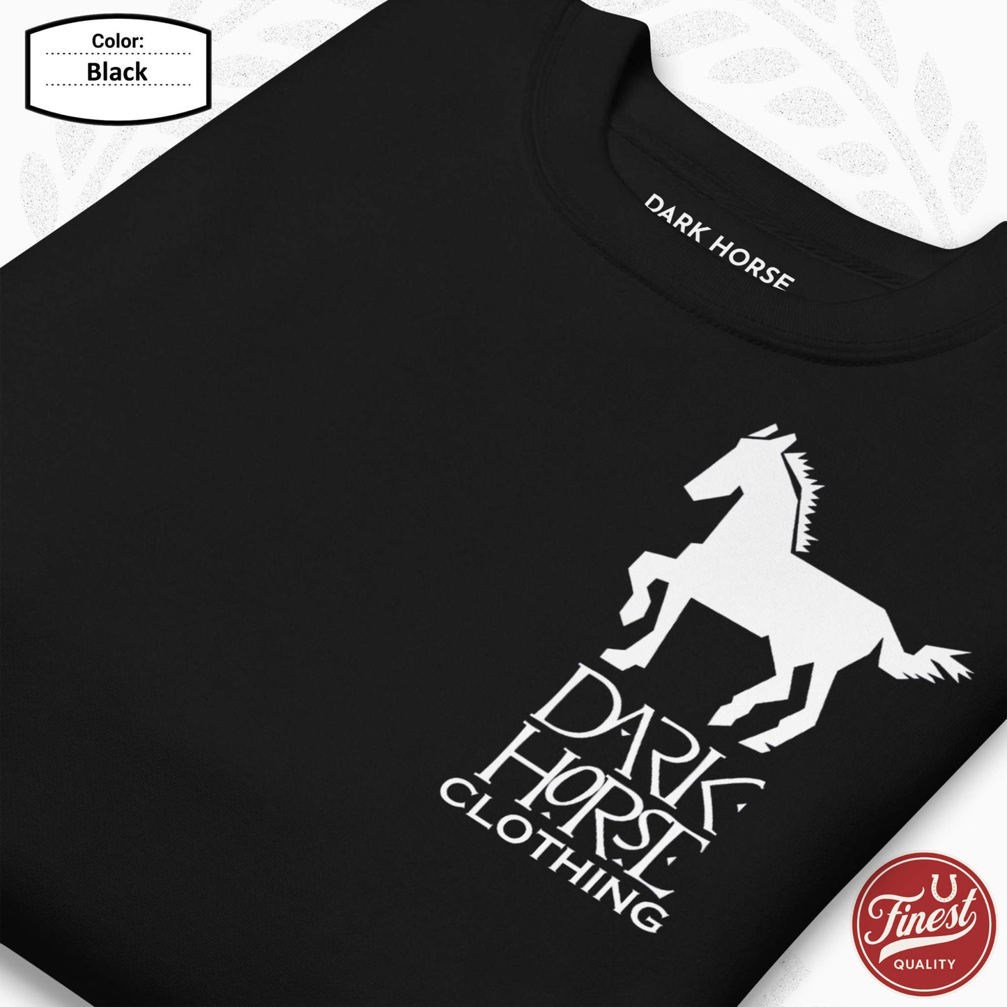 Dark Horse Clothing Big White Logo Unisex Sweatshirt