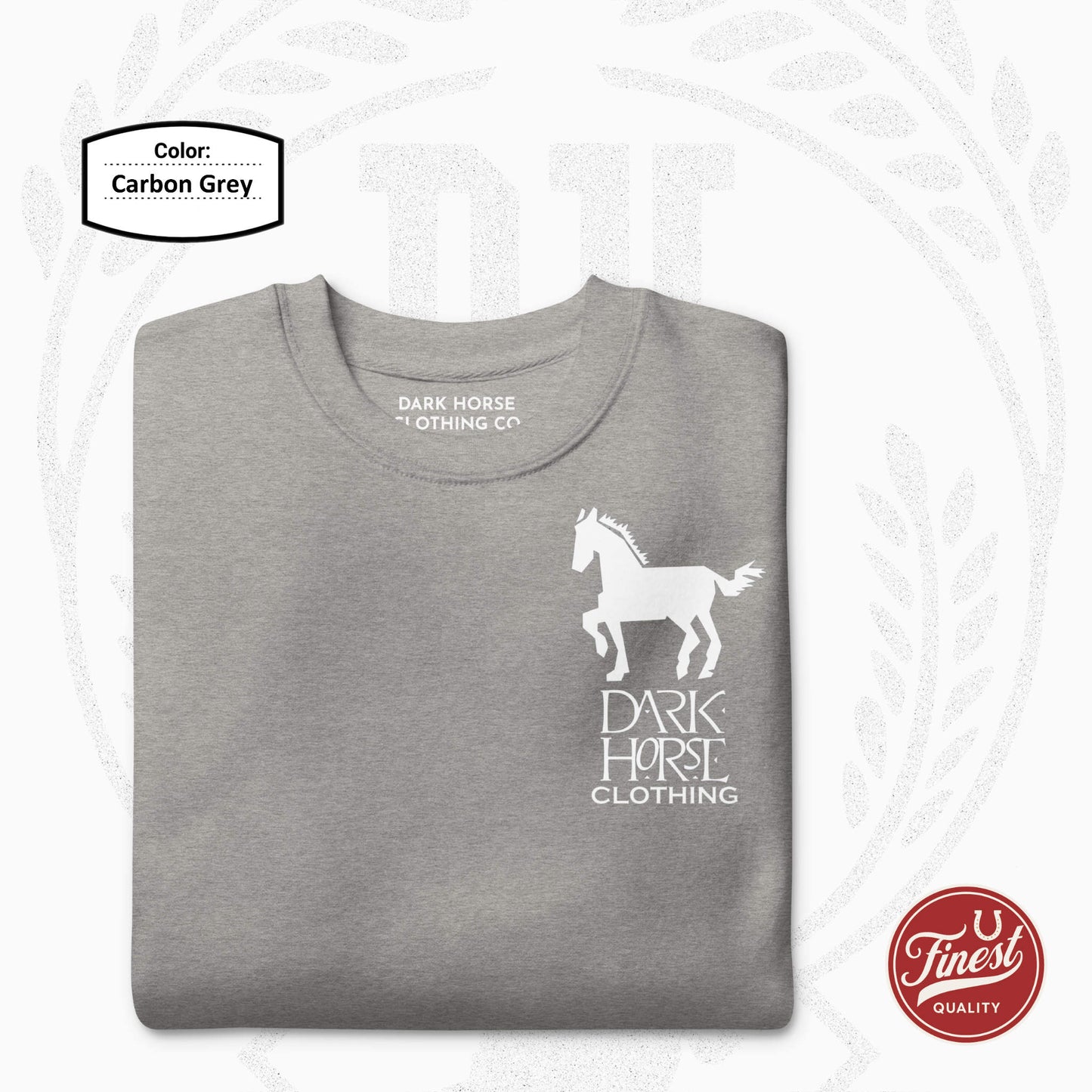 Dark Horse Clothing Big White Logo Unisex Sweatshirt