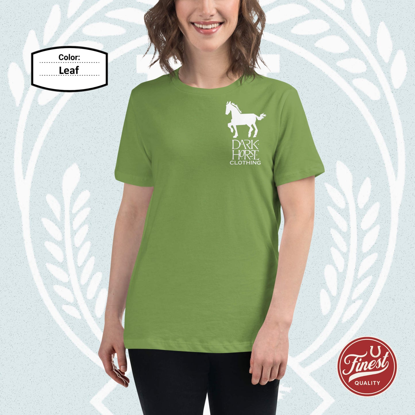Dark Horse Fun Big White Logo - Women's Short Sleeve Comfortable T-Shirt