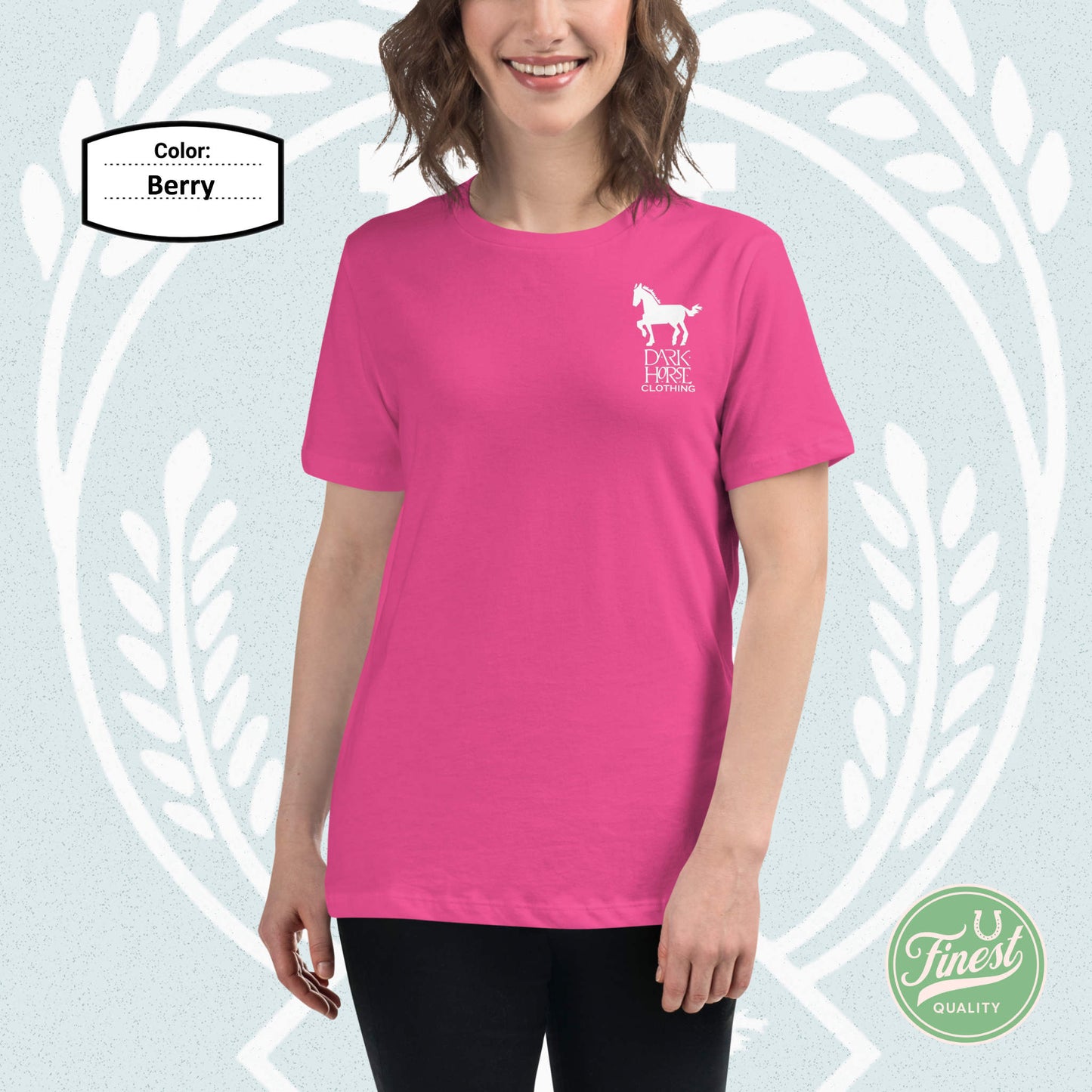 Dark Horse Original White Logo - Women's Short Sleeve Comfortable T-Shirt