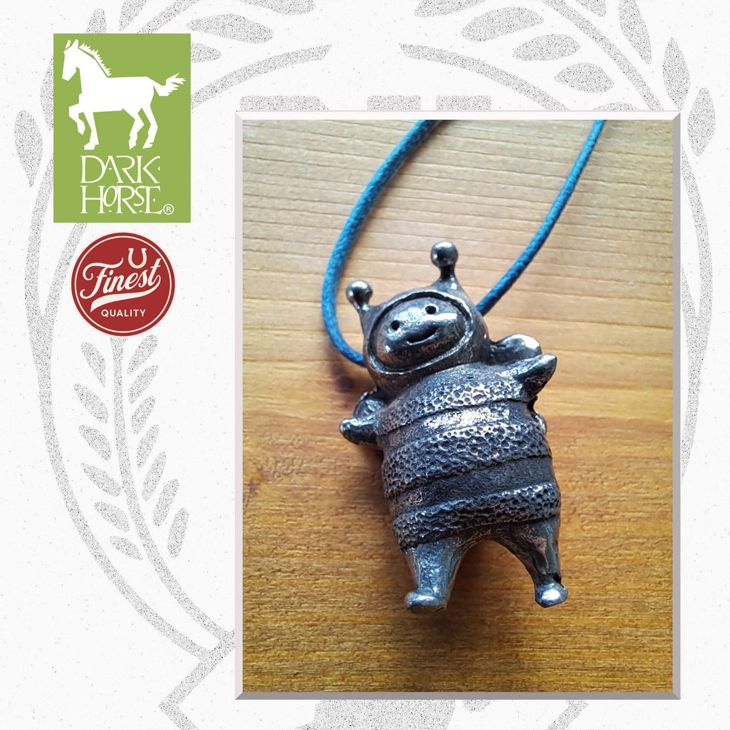 Dark Horse Bumble Pewter Necklace