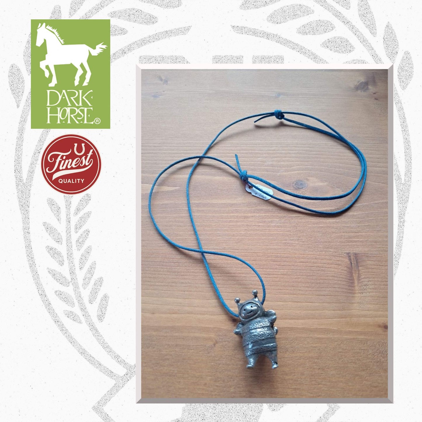 Dark Horse Bumble Pewter Necklace