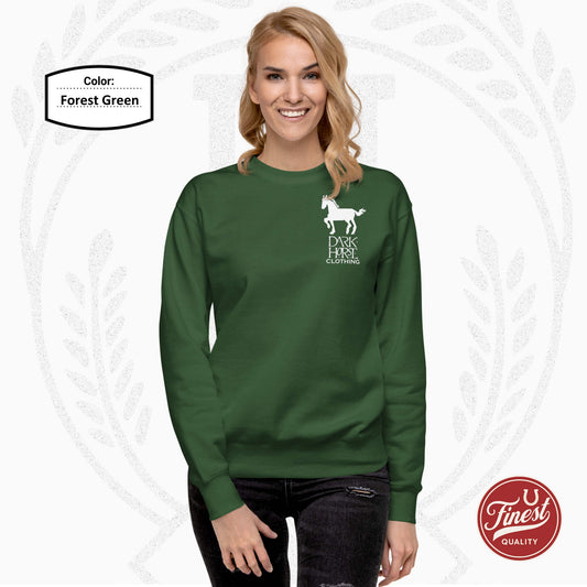 Dark Horse Clothing Big White Logo Unisex Sweatshirt